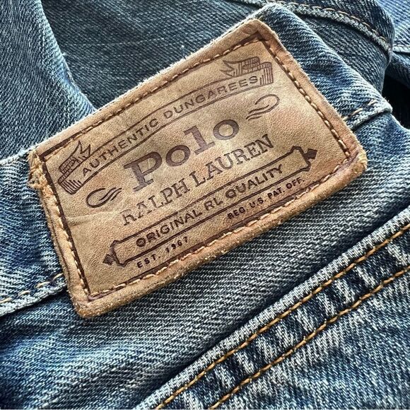 Polo Ralph Lauren Hampton Straight Leg Jeans Relaxed Fit Distressed - Picture 12 of 15